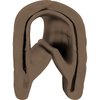 T5BROWN Door Jamb Vinyl Windlace; Brown/Dark Saddle; Snap On Double Lip Style; 20 Foot Roll - image 4