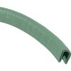 T5GREEN Door Jamb Vinyl Windlace; Green; Snap On Double Lip Style; 20 Foot Roll - image 2