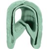 T5GREEN Door Jamb Vinyl Windlace; Green; Snap On Double Lip Style; 20 Foot Roll - image 3