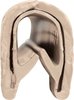 T5PARCH Door Jamb Vinyl Windlace; Tan, Beige, Dk Parchment; Snap On Double Lip Style; 20 Foot Length - image 2