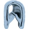 T5SILBLUE Door Jamb Vinyl Windlace; Silver Blue Metallic; Snap On Double Lip Style; 20 Foot Length - image 4