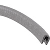 T5SILVER Door Jamb Vinyl Windlace , Silver , Snap On Double Lip Style , 20 Foot Roll - image 1