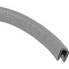 T5SILVER Door Jamb Vinyl Windlace , Silver , Snap On Double Lip Style , 20 Foot Roll - image 2