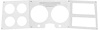 T6112 1973-77 Chevrolet, GMC Pickup, Blazer/Jimmy, Suburban; Dash Panel Overlay;with Brushed Finish; Billet Aluminum - image 1