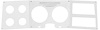 T6113 1978-80 Chevrolet, GMC Pickup, Blazer/Jimmy, Suburban; Dash Panel Overlay;with Brushed Finish; Billet Aluminum - image 1
