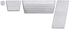 T6242 1973-83 Chevy, GMC Pickup, Blazer/Jimmy, Suburban; Billet Aluminum Pedal Set; with Auto Trans; 4 Piece Set - image 1