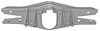 T677206 1967-72 Chevrolet, GMC C10 Truck; Crossmember; Rear; Trailing Arm Mount; Original Style - image 1