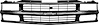 T70056 1994-2000 Chevrolet GMT400 Series Truck; Front Grill; Dual Composite Headlamps; Black - image 1