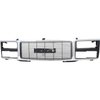 T70061 Grille for 1988-1993 GMC Truck [Dual Composite Headlamps, Chrome/Argent Silver] - image 3