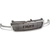 T70458 Front Grille Assembly for 1999-2002 GMC Sierra, Yukon [Chrome Shell with Black Insert] - image 2