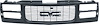 T70463 1994-99 GMC Pickup, Jimmy, Yukon, Suburban, Front Grill Assembly, w/Dual Headlamps, Black