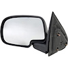 T70534 Manual Mirror; 1999-07 Chevrolet, GMC Truck, 2000-06 Suburban, Tahoe, Yukon, 2002-06 Avalanche, Escalade; Black - image 1