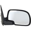 T70535 Manual Mirror; 1999-07 Chevrolet, GMC Truck, 2000-06 Suburban, Tahoe, Yukon, 2002-06 Avalanche, Escalade; Black - image 2