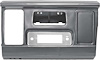 T70902 1964-1966 Chevrolet Truck; Radio Dash Patch Panel - image 1