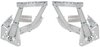 T71073 Hood Hinge Set 1967-1972 GM C/K Series Truck/Suburban, 1969-1972 Chevy Blazer, 1970-1972 GMC Jimmy [Chrome] - image 2