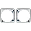 T71141 1969-72 Chevrolet Truck; Blazer; Suburban; Headlamp Bezels; Bright Finished Aluminum; LH and RH - image 1