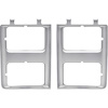T71151 1985-88 Chevy, GMC Pickup, Blazer/Jimmy, Suburban; Headlamp Bezels; With Chrome Grill; Pair - image 1