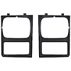 T71153 1985-88 Chevy, GMC Pickup, Blazer/Jimmy, Suburban; Headlamp Bezels; Single; With Chrome Grill; Pair - image 1