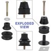 T71206 Cab Mount Kit for 1973-80 Chevy/GMC 1/2 ton 2WD Trucks, Standard Cab - image 4