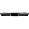 T71248 Rear Step Bumper; 1988-00 Chevrolet, GMC C/K GMT400 Fleetside Pickup; Without Impact Strips; Without Brackets; Black - image 1
