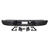 T71269 Rear Step Bumper; 1999-07 Chevrolet Silverado, GMC Sierra GMT800 Series 1500, 2500 Fleetside; With Brackets; Black - image 1