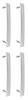 T71615 Vertical Grille Moldings for 1985-1988 Chevy C/K Trucks, Blazer, Suburban - image 1