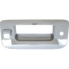T76048 2007-13 Chevrolet, GMC Truck; Tail Gate Handle Bezel; Chrome; With Key Hole; With Backup Camera Hole - image 2