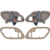 T78100BE 1995-02 Chevy, GMC Pickup Truck, SUV; Inner Door Handle Set; With Bezels; Power Locks; Black Lever; Beige Housing - image 1