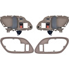 T78100BN 1995-02 Chevy, GMC Pickup Truck, SUV; Inner Door Handle Set; With Bezels; Power Locks; Black Lever; Brown Housing - image 1