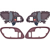 T78100RD 1995-02 Chevy, GMC Pickup Truck, SUV; Inner Door Handle Set; With Bezels; Power Locks; Black Lever; Red Housing - image 1