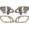 T78101BE 1995-02 Chevy, GMC Pickup Truck, SUV; Inner Door Handle Set; With Bezels; Power Locks; Chrome Lever; Beige Housing - image 1