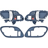 T78101BL 1995-02 Chevy, GMC Pickup Truck, SUV; Inner Door Handle Set; With Bezels; Power Locks; Chrome Lever; Blue Housing - image 1
