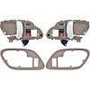 T78101BN 1995-02 Chevy, GMC Pickup Truck, SUV; Inner Door Handle Set; With Bezels; Power Locks; Chrome Lever; Brown Housing - image 1