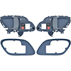 T78102BL 1995-02 Chevy, GMC Pickup Truck, SUV; Inner Door Handle Set; With Bezels; Manual Locks; Black Lever; Blue Housing - image 1