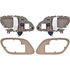 T78103BE 1995-02 Chevy, GMC Pickup Truck, SUV; Inner Door Handle Set; With Bezels; Manual Locks; Chrome Lever; Beige Housing - image 1