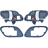 T78103BL 1995-02 Chevy, GMC Pickup Truck, SUV; Inner Door Handle Set; With Bezels; Manual Locks; Chrome Lever; Blue Housing - image 1