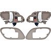 T78103BN 1995-02 Chevy, GMC Pickup Truck, SUV; Inner Door Handle Set; With Bezels; Manual Locks; Chrome Lever; Brown Housing - image 1
