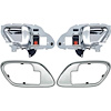 T78105CH 1995-02 Chevy, GMC Pickup Truck, SUV; Inner Door Handle Set; With Bezels; Manual Locks; Chrome Lever; Chrome Bezel - image 1