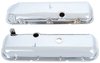T9504 1965-91 Chevrolet; Chrome Valve Covers; 396ci, 427ci, 454ci, Big Block; with Brake Booster Notch, without Baffles Pair - image 2
