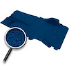 TB16184B1X 1973-74 Blazer / Jimmy Medium Blue Cargo Area Molded Loop Carpet - image 1