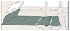 Superior Loop 5-Piece Carpet Set 1955-57 Chevrolet Wagon - image 1