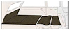 Superior Loop 5-Piece Carpet Set 1955-57 Chevrolet Wagon - image 1