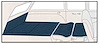 Superior Cut Pile 5-Piece Carpet Set 1955-57 Chevrolet Wagon - image 1
