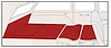 Superior Cut Pile 5-Piece Carpet Set 1955-57 Chevrolet Wagon - image 1