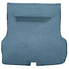 TF118904 1955-57 Bel Air, Two-Ten; 2 or 4 Door Hardtop, Sedan; Molded Trunk Carpet w/o Spare Tire Cutout; Loop; Bright Blue - image 1