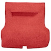 TF218802 1955-57 Bel Air, Two-Ten; 2/4 Door Hardtop, Molded Trunk Area Carpet w/o Spare Tire Cutout; Mass Back; Cutpile; Red - image 1