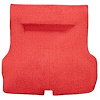 TF218891 1955-57 Bel Air/Two-Ten; 2/4 Door Hardtop/Molded Trunk Area Carpet w/o Spare Tire Cutout; Mass Back; Cutpile; Torch Red - image 1