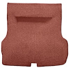 TF218934 1955-57 Bel Air, Two-Ten; 2/4 Door Hardtop, Molded Trunk Carpet w/o Spare Tire Cutout; Mass Back; Loop; Burnt Orange - image 1