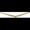 TF300034 Gold Trunk Vee Emblem for 1957 Chevy Bel Air - image 1