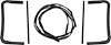 Vent Window Weatherstrip for 1955-1957 Chevy Bel Air, Nomad, 150, 201 Series [Sold as a Set] - image 1
